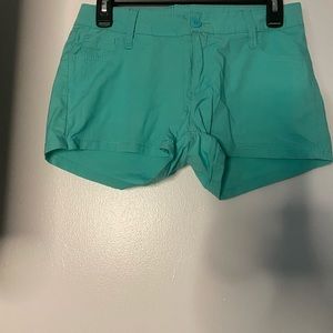 Teal shorts